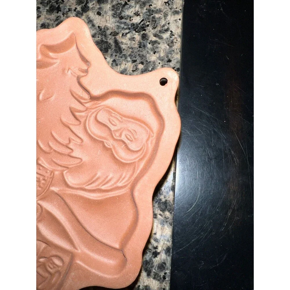 LONGABERGER COOKIE POTTERY MOLD CHRISTMAS 1991 KRISS KRINGLE VINTAGE